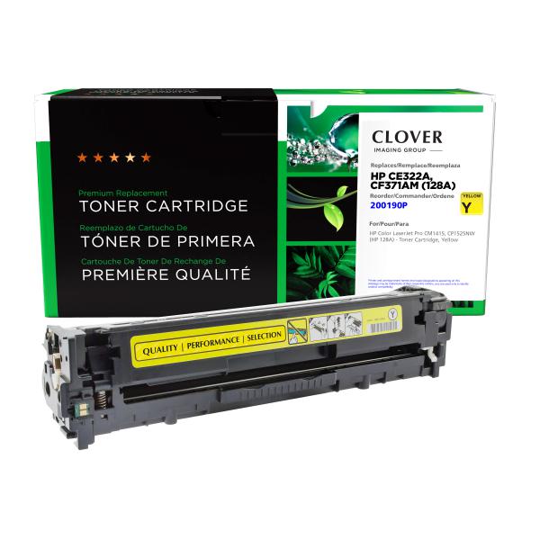 Clover Imaging Remanufactured Yellow Toner Cartridge for HP 128A (CE322A)