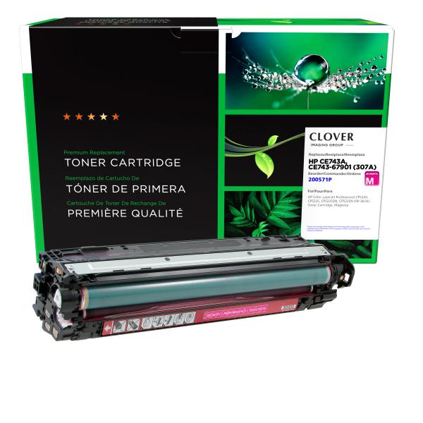Clover Imaging Remanufactured Magenta Toner Cartridge for HP 307A (CE743A)