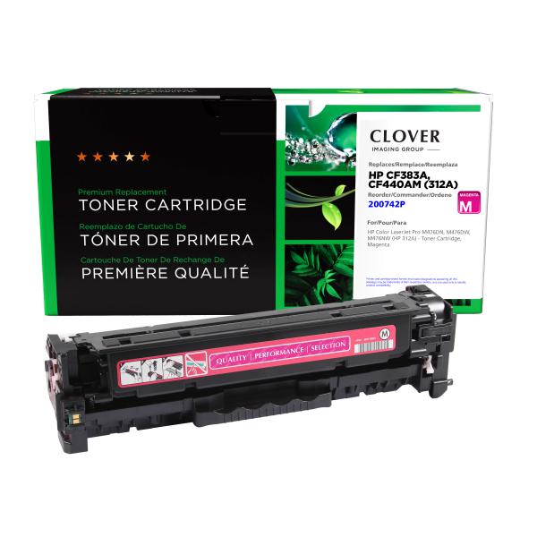Clover Imaging Remanufactured Magenta Toner Cartridge for HP 312A (CF383A)