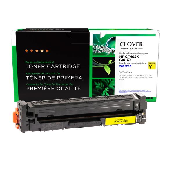 Clover Imaging Remanufactured High Yield Yellow Toner Cartridge for HP 201X (CF402X)