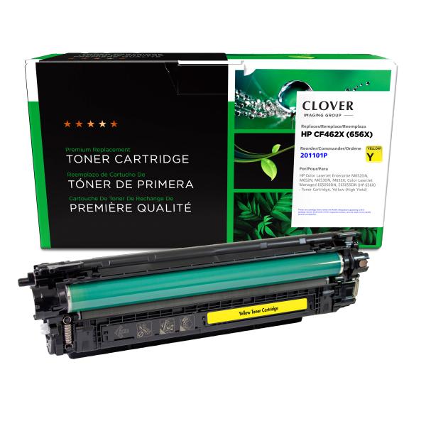 Toner Cartridge Store | Clover Imaging Remanufactured High Yield Yellow Toner Cartridge for HP 656X (CF462X/W9002MC)