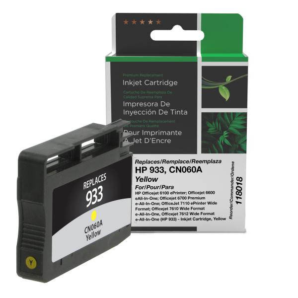 Clover Imaging Remanufactured Yellow Ink Cartridge for HP 933 (CN060A)