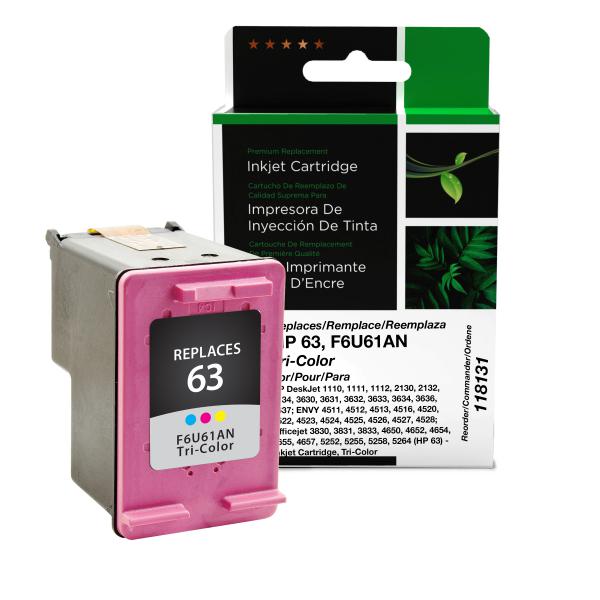 Clover Imaging Remanufactured Tri-Color Ink Cartridge for HP 63 (F6U61AN)