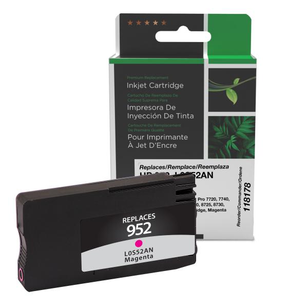Clover Imaging Remanufactured Magenta Ink Cartridge for HP 952 (L0S52AN)