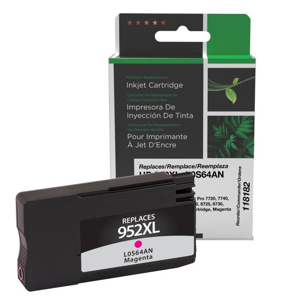 Clover Imaging Remanufactured High Yield Magenta Ink Cartridge for HP 952XL (L0S64AN)