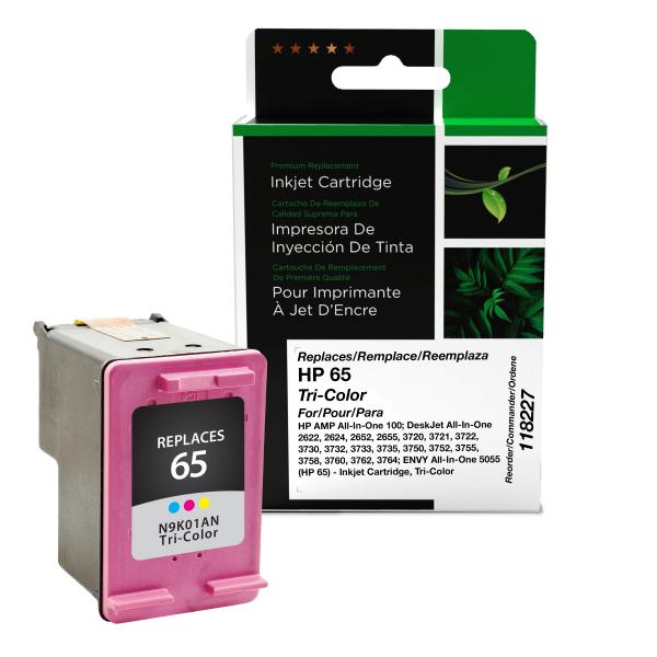 Clover Imaging Remanufactured Tri-Color Ink Cartridge for HP 65 (N9K01AN)