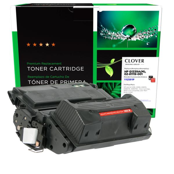 Clover Imaging Remanufactured MICR Toner Cartridge for HP Q1339A, TROY 02-81119-001