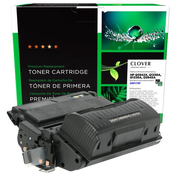 Clover Imaging Remanufactured Universal Extended Yield Toner Cartridge for HP Q1338A/Q1339A/Q5945A/Q5942X