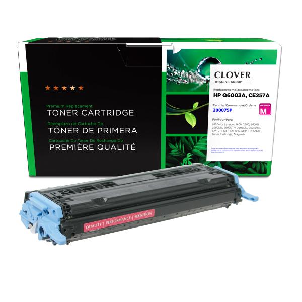 Clover Imaging Remanufactured Magenta Toner Cartridge for HP 124A (Q6003A)