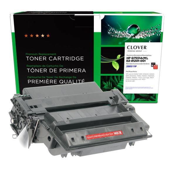 Clover Imaging Remanufactured MICR Toner Cartridge for HP Q7551A, TROY 02-81201-001