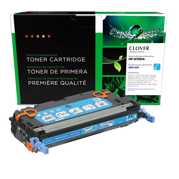 Clover Imaging Remanufactured Cyan Toner Cartridge for HP 503A (Q7581A)