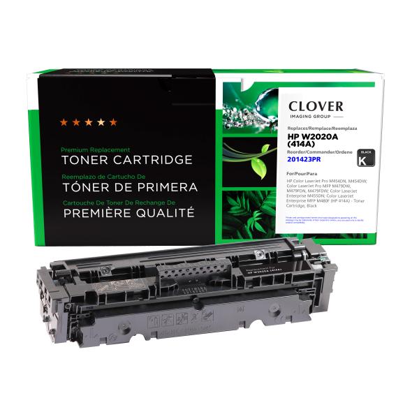 Clover Imaging Remanufactured Black Toner Cartridge (Reused OEM Chip) for HP 414A (W2020A)
