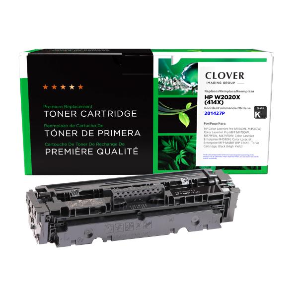 Clover Imaging Remanufactured High Yield Black Toner Cartridge for HP 414X (W2020X)