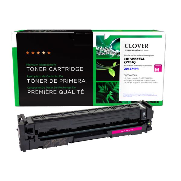 Toner Cartridge Store | Clover Imaging Remanufactured Magenta Toner Cartridge (Reused OEM Chip) for HP 215A (W2313A)