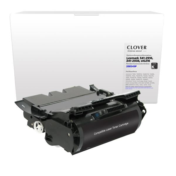 Clover Imaging Remanufactured Universal High Yield Toner Cartridge for Lexmark T640/T642/T644, Dell 5210/5310, IBM 1532/1552/1572