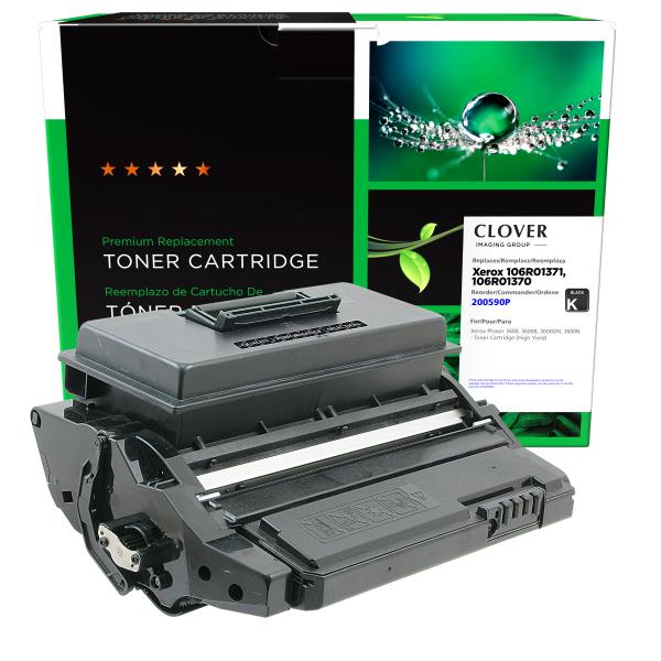 Clover Imaging Remanufactured High Yield Toner Cartridge for Xerox 106R01371/106R01370